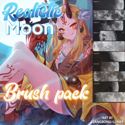 free moon brush procreate
