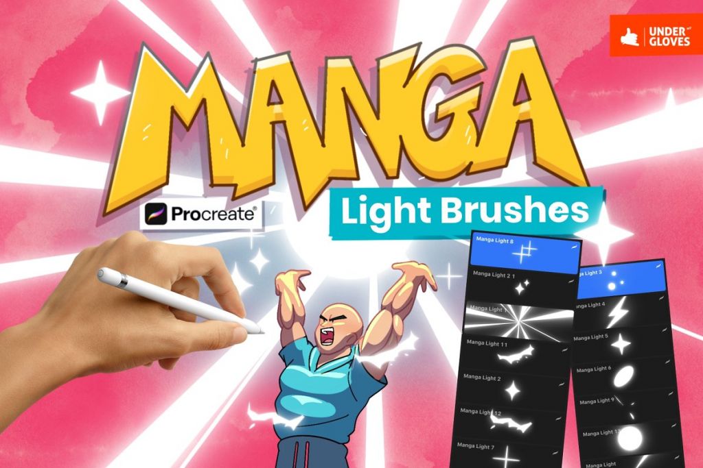 Free Anime Background Decor Brush Pack for Procreate by Attki   BrushDownloads  Free Download Procreate Brushes 