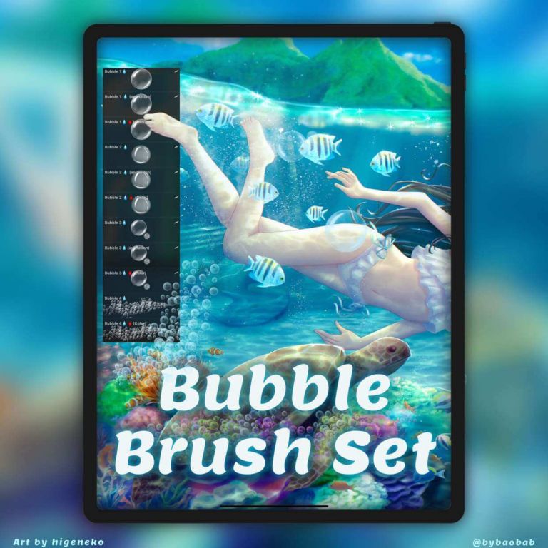 procreate bubble brush free