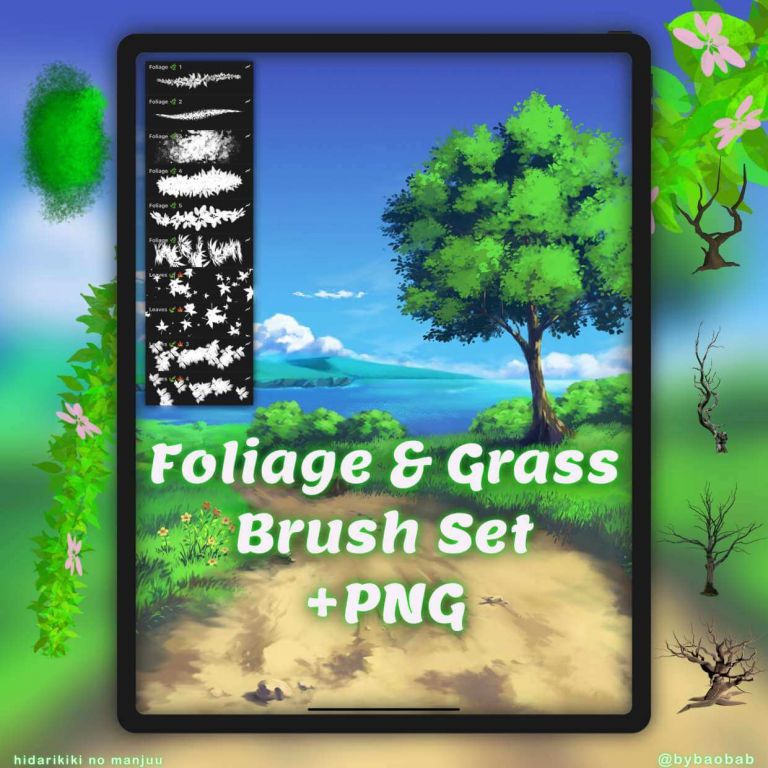 procreate foliage brushes free