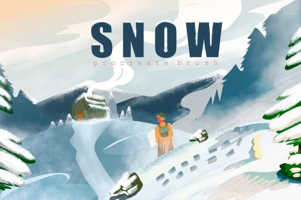 snow brush procreate free download