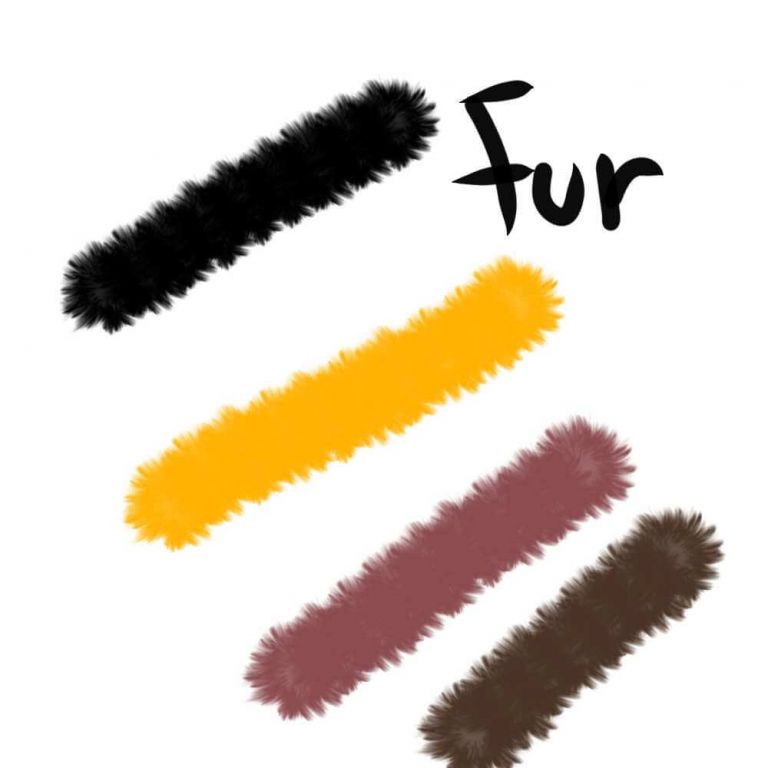 fur brushes procreate