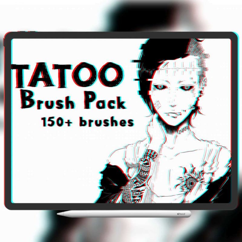 free tattoo brush sets for procreate
