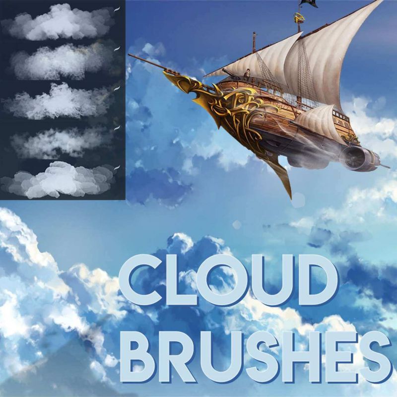 cloud procreate brush free