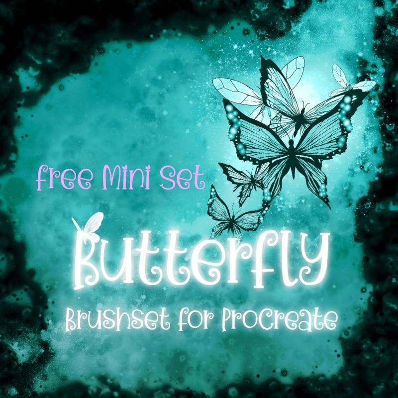 free butterfly procreate brushes