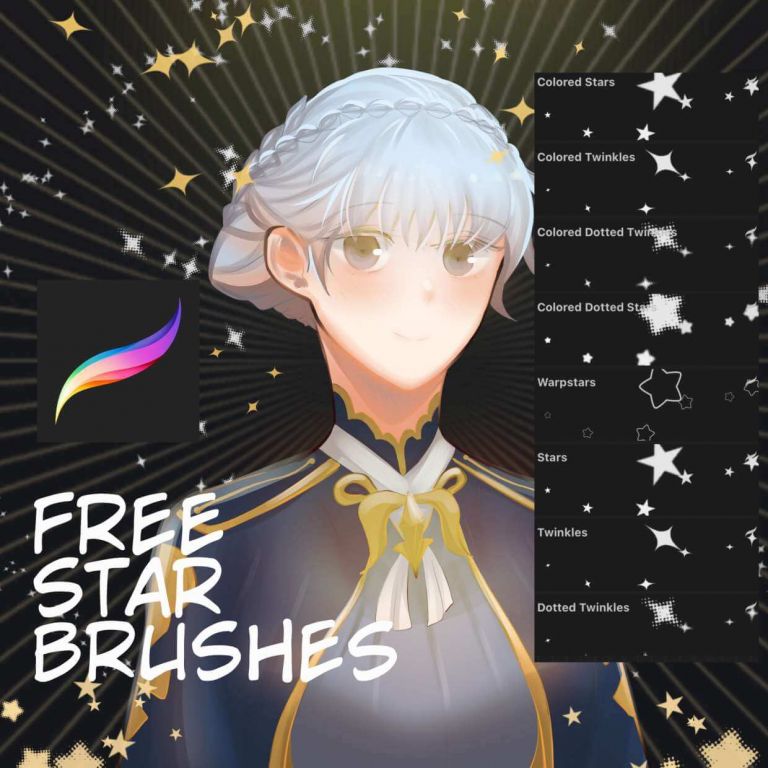free star procreate brushes