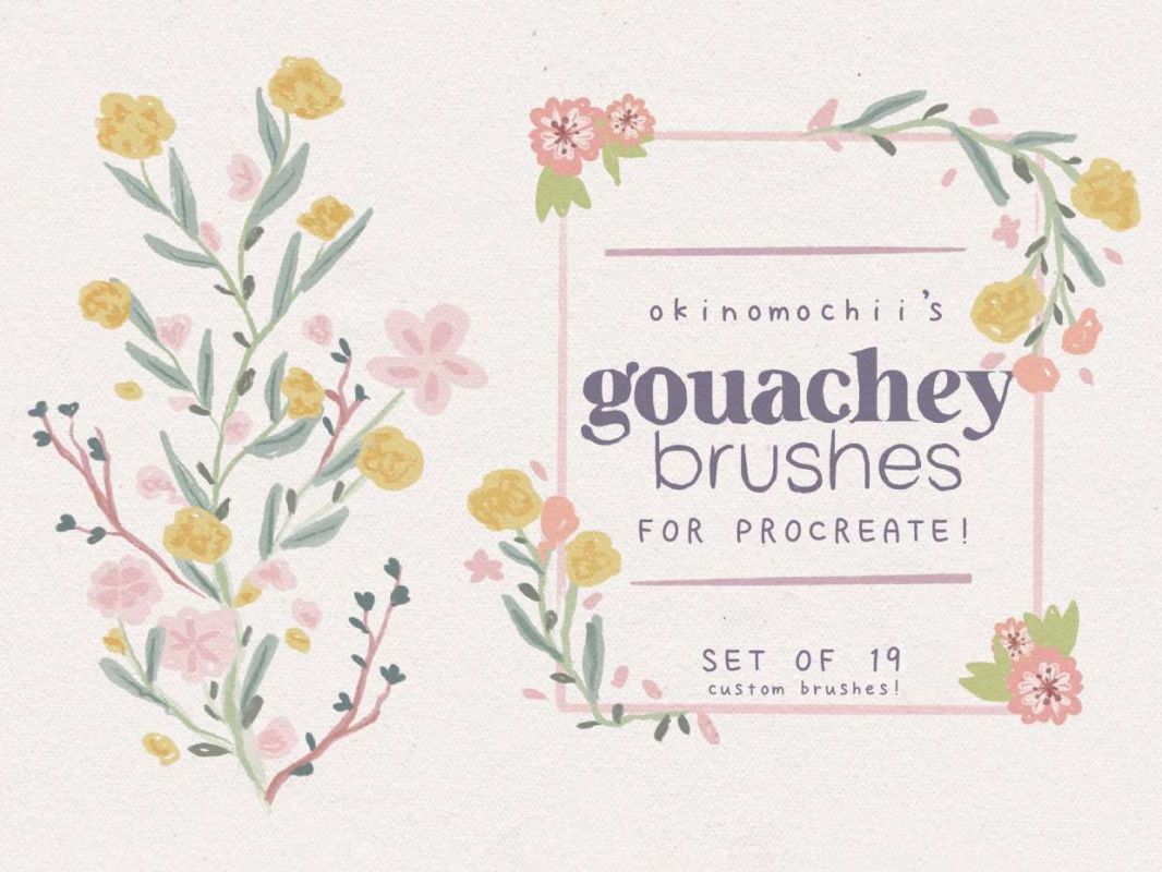 free procreate gouche brush