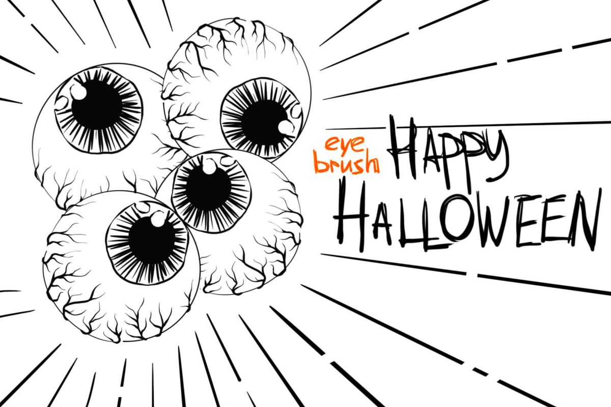 Halloween Eye free PROCREATE brush by Brushes for Procreate app