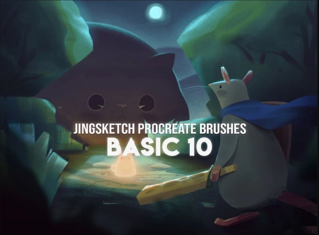jingsketch basics free brushes for procreate