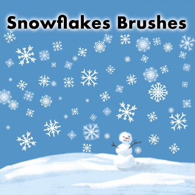 procreate snowflake brushes free