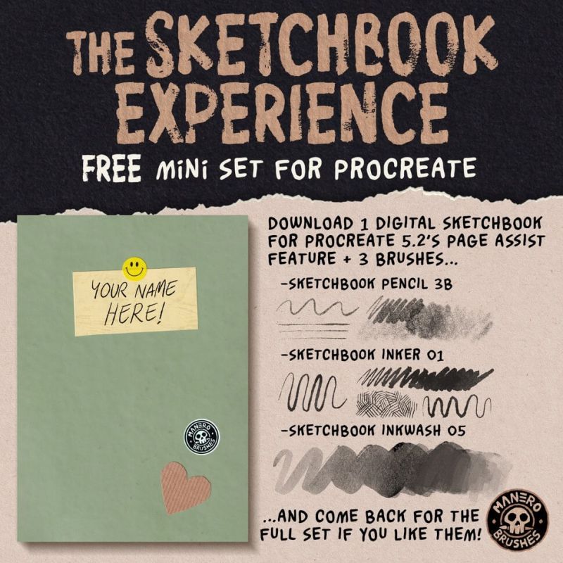 Mini Sketchbook Set – Procreate Brushes