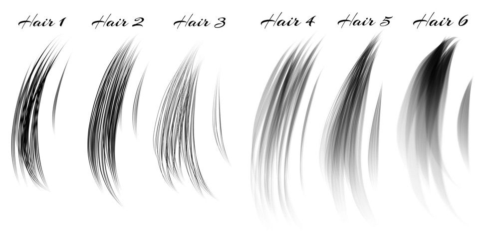 Hair brushes pack - Free Brushes for Procreate