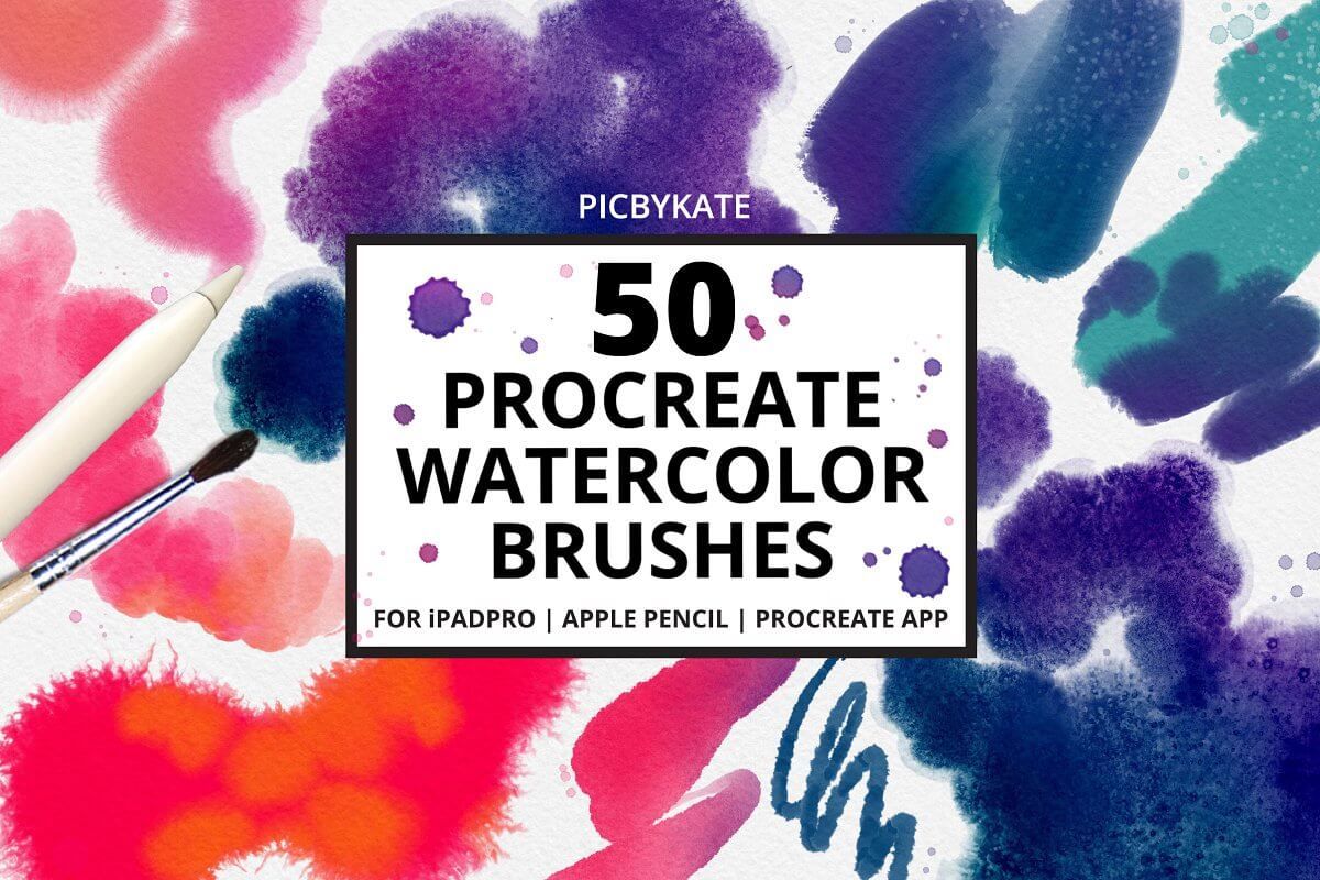 free watercolor brushes procreate