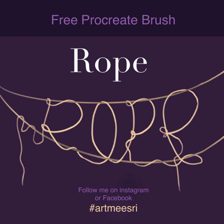 rope brush free procreate