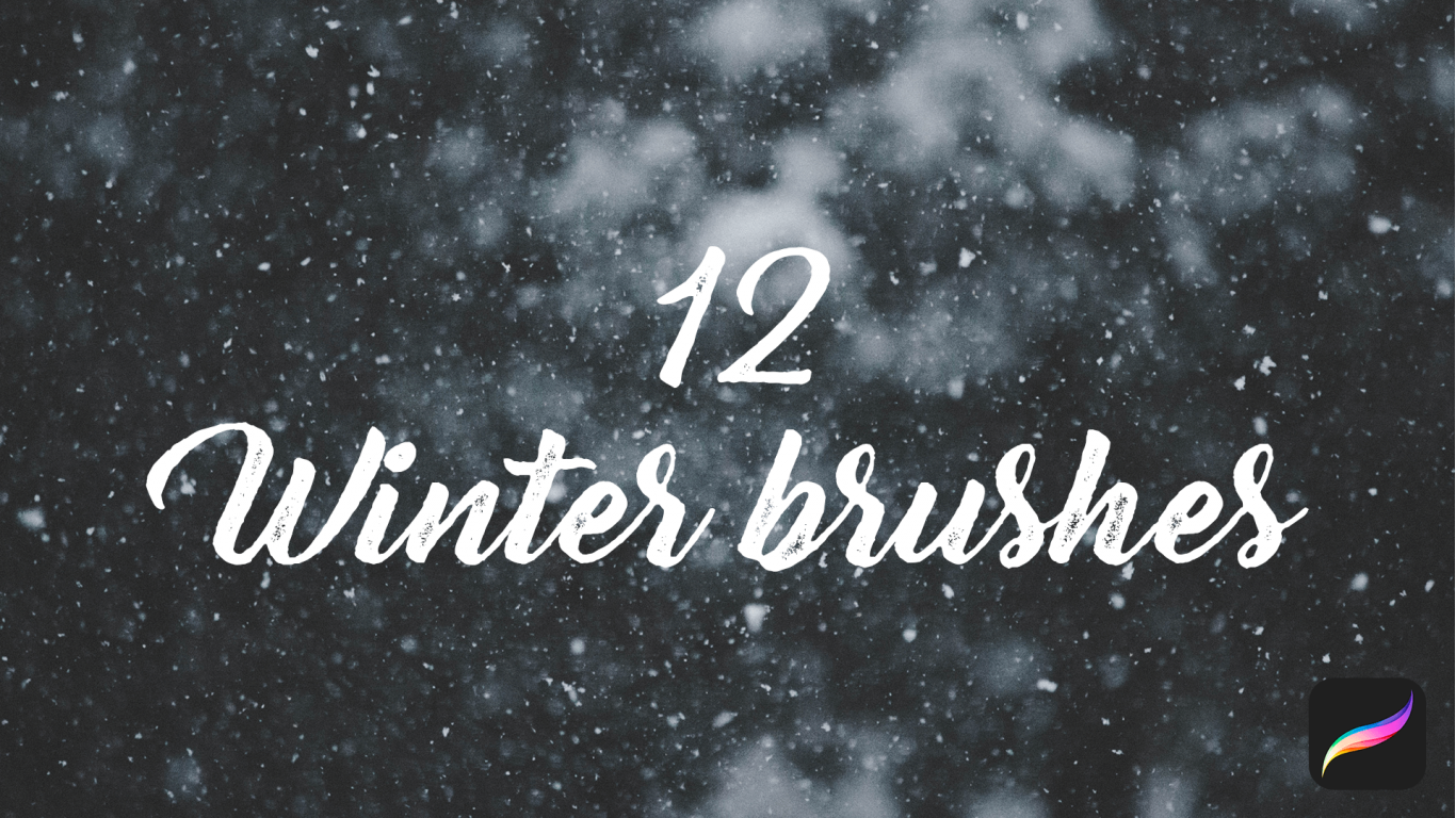 procreate winter brushes free