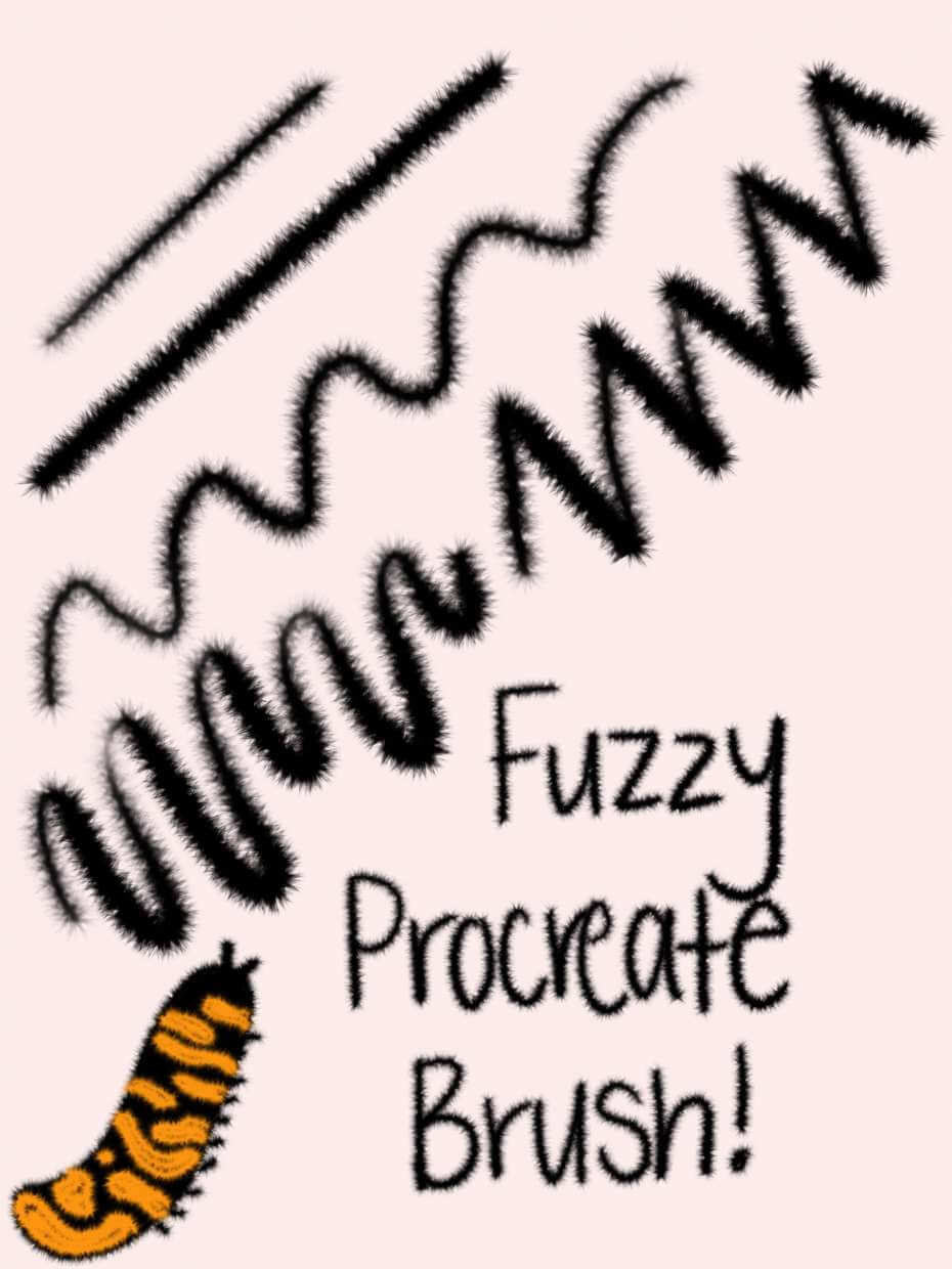 Fuzzy Brush Digital Download Procreate Brush