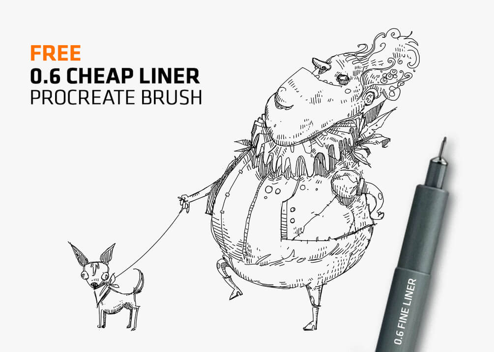 Free Technical Pen For Procreate Free Brushes For Procreate